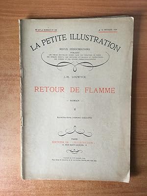 Bild des Verkufers fr LA PETITE ILLUSTRATION n 419 Roman n 188 : RETOUR DE FLAMME II zum Verkauf von KEMOLA