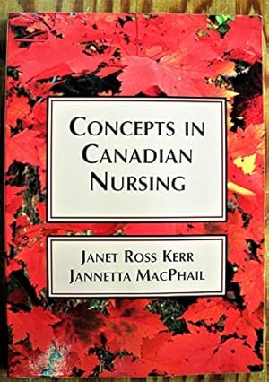 Bild des Verkufers fr Concepts in Canadian Nursing zum Verkauf von WeBuyBooks