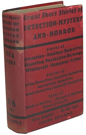 Seller image for GREAT SHORT STORIES OF DETECTION, MYSTERY AND HORROR for sale by John W. Knott, Jr, Bookseller, ABAA/ILAB