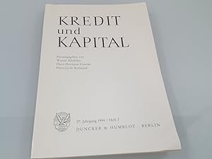 Bild des Verkufers fr Kredit und Kapital, Heft 3 zum Verkauf von SIGA eG