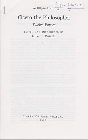 Probabile, Veri Simile, and Related Terms. [From: J. G. F. Powell (ed.), Cicero the Philosopher, ...