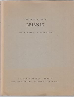 Politische Schriften. Leibniz, Gottfried Wilhelm: Sämtliche Schriften und Briefe. Vierte Reihe. E...