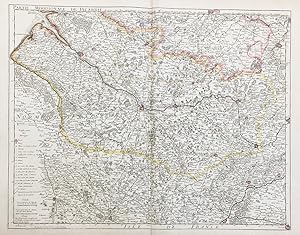 Seller image for Partie Meridionale de Picardie" - Picardie Abbeville Amiens Corbie Doullens Peronne Montdidier Ham carte gravure for sale by Antiquariat Steffen Vlkel GmbH