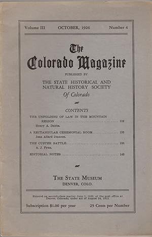 The Colorado Magazine, Vol. III, No. 4, October, 1926