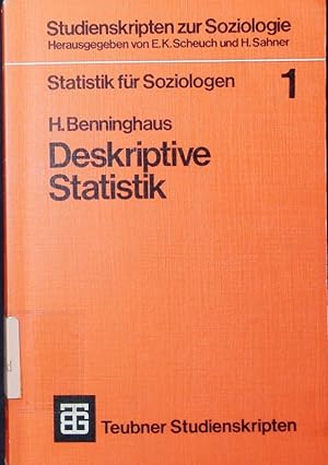 Bild des Verkufers fr Statistik fr Soziologen. - 1. Deskriptive Statistik. 92 Tab. zum Verkauf von Antiquariat Bookfarm