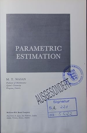 Imagen del vendedor de Parametric estimation. a la venta por Antiquariat Bookfarm