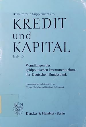 Bild des Verkufers fr Wandlungen des geldpolitischen Instrumentariums der Deutschen Bundesbank. zum Verkauf von Antiquariat Bookfarm