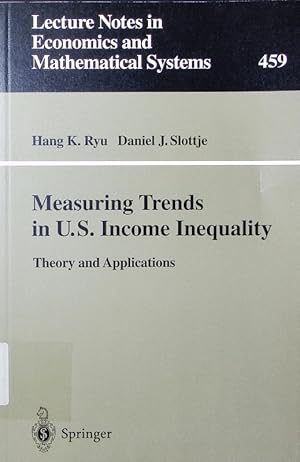 Image du vendeur pour Measuring trends in U.S. income inequality. theory and applications. mis en vente par Antiquariat Bookfarm