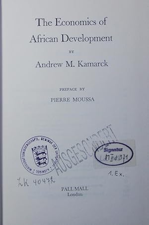 Imagen del vendedor de The economics of African Development. a la venta por Antiquariat Bookfarm