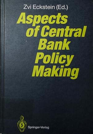 Imagen del vendedor de Aspects of central bank policy making. a la venta por Antiquariat Bookfarm