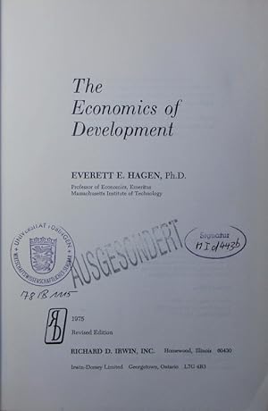 Imagen del vendedor de The economics of development. a la venta por Antiquariat Bookfarm