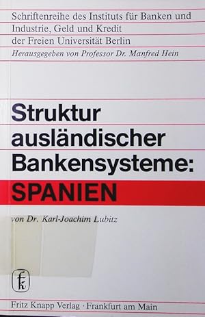 Seller image for Struktur des Bankwesens in Spanien. for sale by Antiquariat Bookfarm