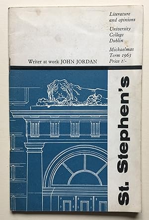 Image du vendeur pour St. Stephen's - Literature and Opinions - Michaelmas 1963. mis en vente par Joe Collins Rare Books