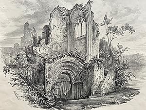 [Gothic Architecture] Etudes pittoresques. Dessines et Lithographie. Par M. M. Monthelier Sabatie...