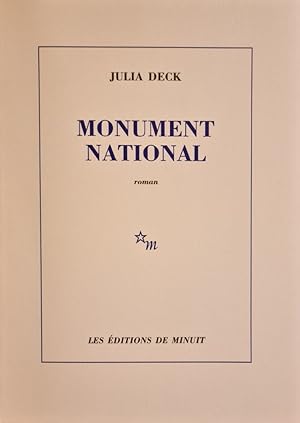 Bild des Verkufers fr Monument national. zum Verkauf von Librairie Vignes Online