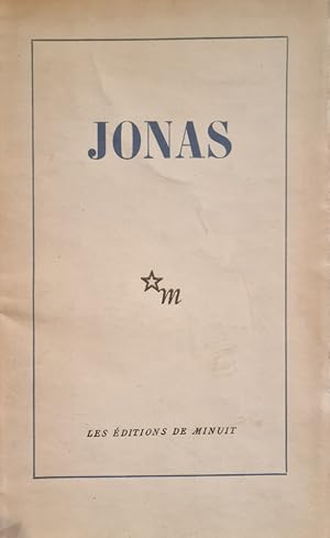 Image du vendeur pour Jonas. Le Livre de Jonas traduit par Jrme Lindon. mis en vente par Librairie Vignes Online