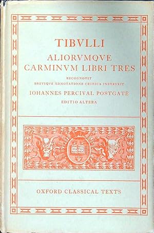 Seller image for Aliorumque Carminum libri tres for sale by Librodifaccia