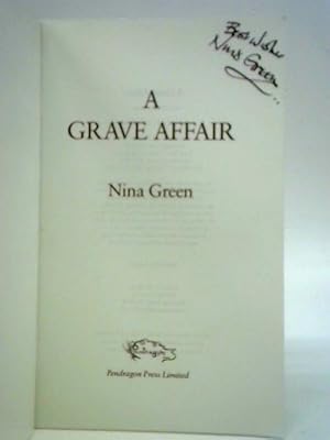 Imagen del vendedor de A Grave Affair a la venta por World of Rare Books