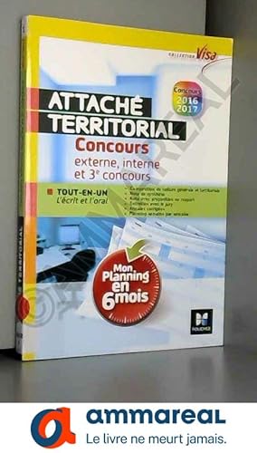 Image du vendeur pour Concours Attach territorial - Mon planning en 6 mois - Tout-en-un express - Visa N1 mis en vente par Ammareal