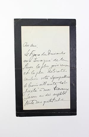 Seller image for An Original Letter written and Signed by Paul Auguste Marie Adam for sale by Lasting Words Ltd