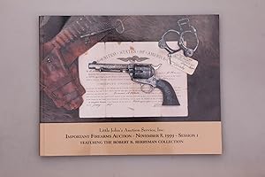 Seller image for IMPORTANT FIREARMS AUCTION NOVEMBER 8 1999 SESSION I. Featuring the Robert B. Berryman Collection for sale by INFINIBU KG