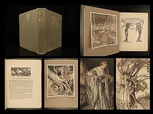 Seller image for 1917 1st ed GRIMM Fairy Tales Little Brother & Sister Arthur Rackham Illustrated for sale by Schilb Antiquarian