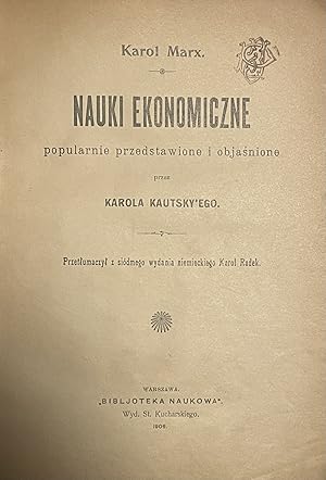 Karola Marx'a nauki ekonomiczne