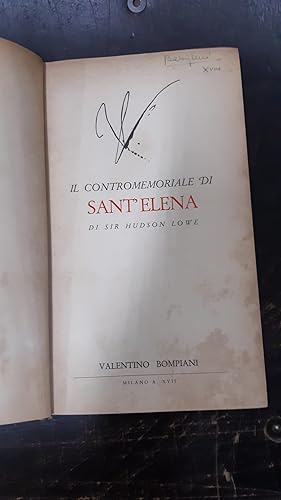 Seller image for IL CONTROMEMORIALE DI SANT'ELENA for sale by Libreria D'Agostino