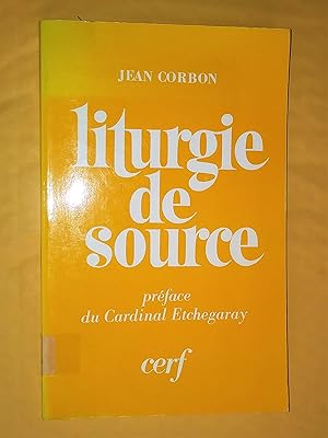 Seller image for liturgie de source for sale by Livresse