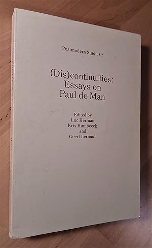 Imagen del vendedor de (Dis)continuities: Essays on Paul de Man a la venta por Llibres Bombeta