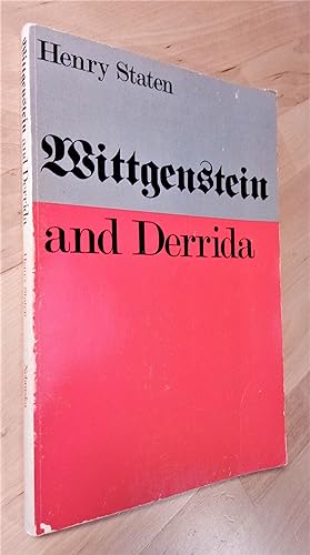 Bild des Verkufers fr Wittgenstein and Derrida zum Verkauf von Llibres Bombeta