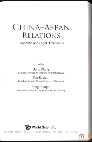 Seller image for CHINA-ASEAN RELATIONS, economic and legal dimensions for sale by La Memoire du Droit