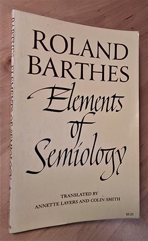 Seller image for Elements of Semiology for sale by Llibres Bombeta