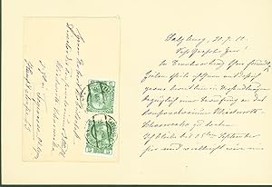 Seller image for autograph letter signed from Bianca Bianchi (Bertha Schwarz) to Robert Robitschek for sale by Eureka Books