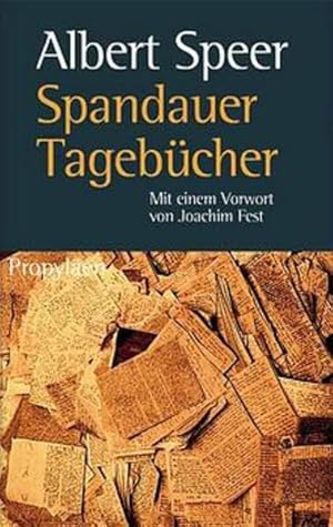 Imagen del vendedor de Spandauer Tagebcher. a la venta por Antiquariat Mander Quell