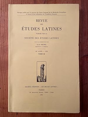 Image du vendeur pour Revue des tudes latines 1990 Tome 68 mis en vente par Librairie des Possibles