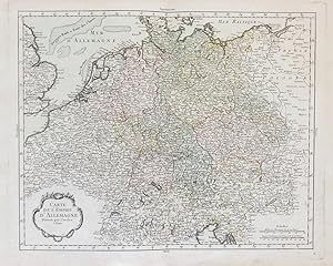 Image du vendeur pour Carte de l'Empire d'Allemagne Divise par Cercles" - Deutsches Reich Germany Deutschland Allemagne mis en vente par Antiquariat Steffen Vlkel GmbH