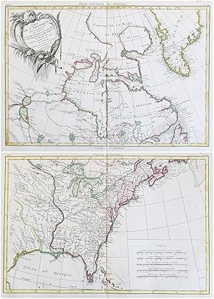 "Partie de L'Amerique Septentrionale, qui comprend le Canada, la Louisiane, le Labrador, le Groen...