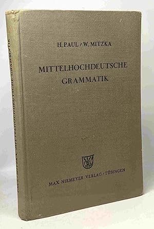 Image du vendeur pour Mittelhochdeutsche grammatik mis en vente par crealivres