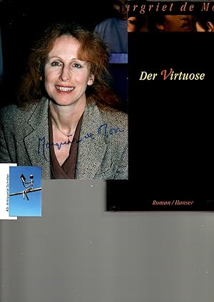 Seller image for Der Virtuose. Roman. [signiertes Farbfoto, signed photo]. for sale by Antiquariat Schrter -Uta-Janine Strmer
