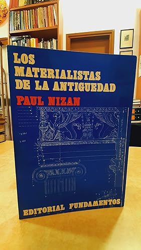 Imagen del vendedor de LOS MATERIALISTAS DE LA ANTIGUEDAD. a la venta por LLIBRERIA KEPOS-CANUDA