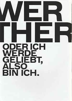 Imagen del vendedor de Programmheft Urauffhrung WERTHER BALLETT von Ralf Rossa Premiere 21. April 2017 Raumbhne Heterotopia Spielzeit 2016 / 2017 a la venta por Programmhefte24 Schauspiel und Musiktheater der letzten 150 Jahre