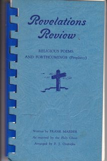 Revelations Review- Religious Poems and Forthcomings (Prophecy)