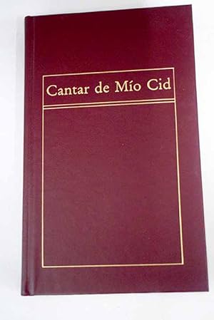 Seller image for Cantar de mo Cid for sale by Libros Tobal