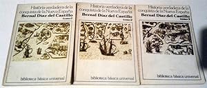 Historia verdadera de la conquista de la Nueva España (selección, 3 tomos)