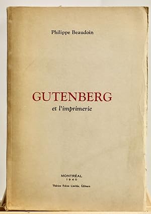 Gutenberg et l'imprimerie