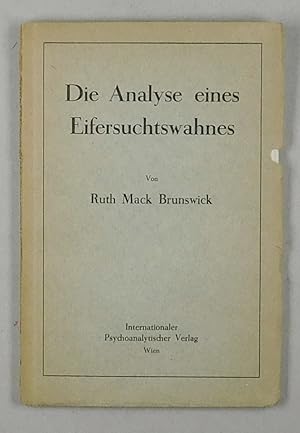 Imagen del vendedor de Die Analyse eines Eifersuchtswahnes. a la venta por Daniel Thierstein