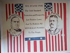 Bild des Verkufers fr Presidential Campaign Poster: William McKinley and Theodore Roosevelt 1900 zum Verkauf von Versandantiquariat Jena