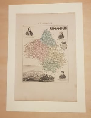 Carte du Département de l'AVEYRON