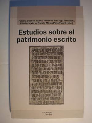 Seller image for Estudios sobre el patrimonio escrito for sale by Librera Antonio Azorn